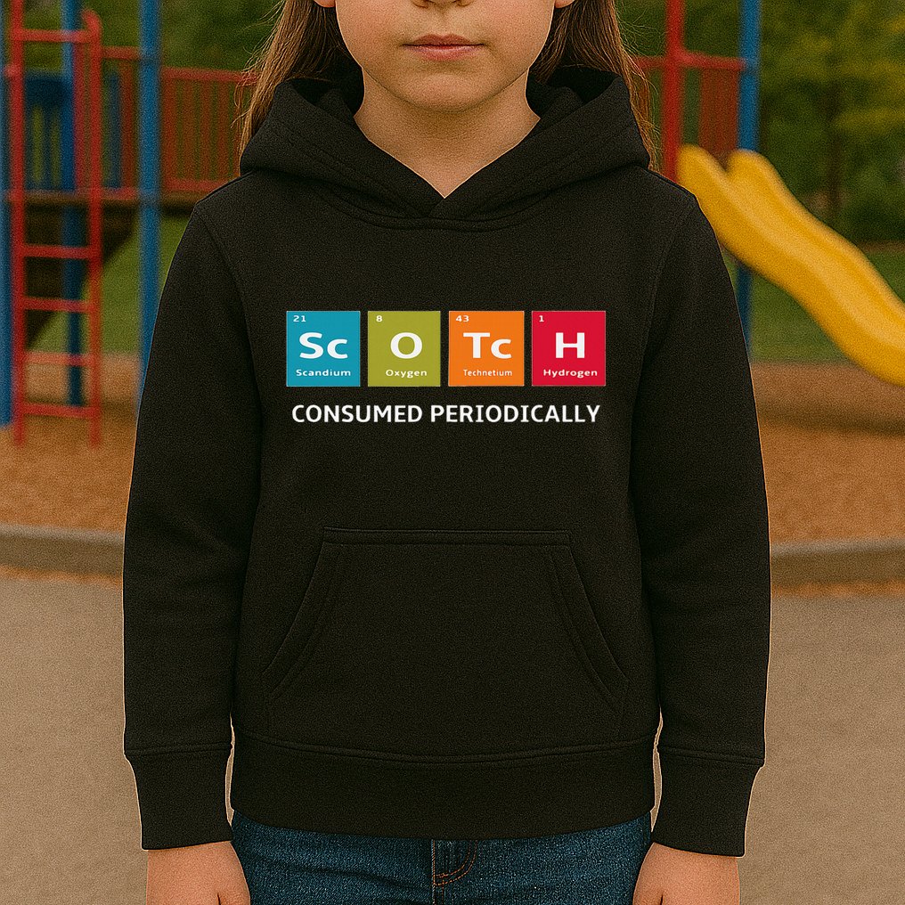Scotch Whiskey Periodic Table Of Elements Kids Hoodie