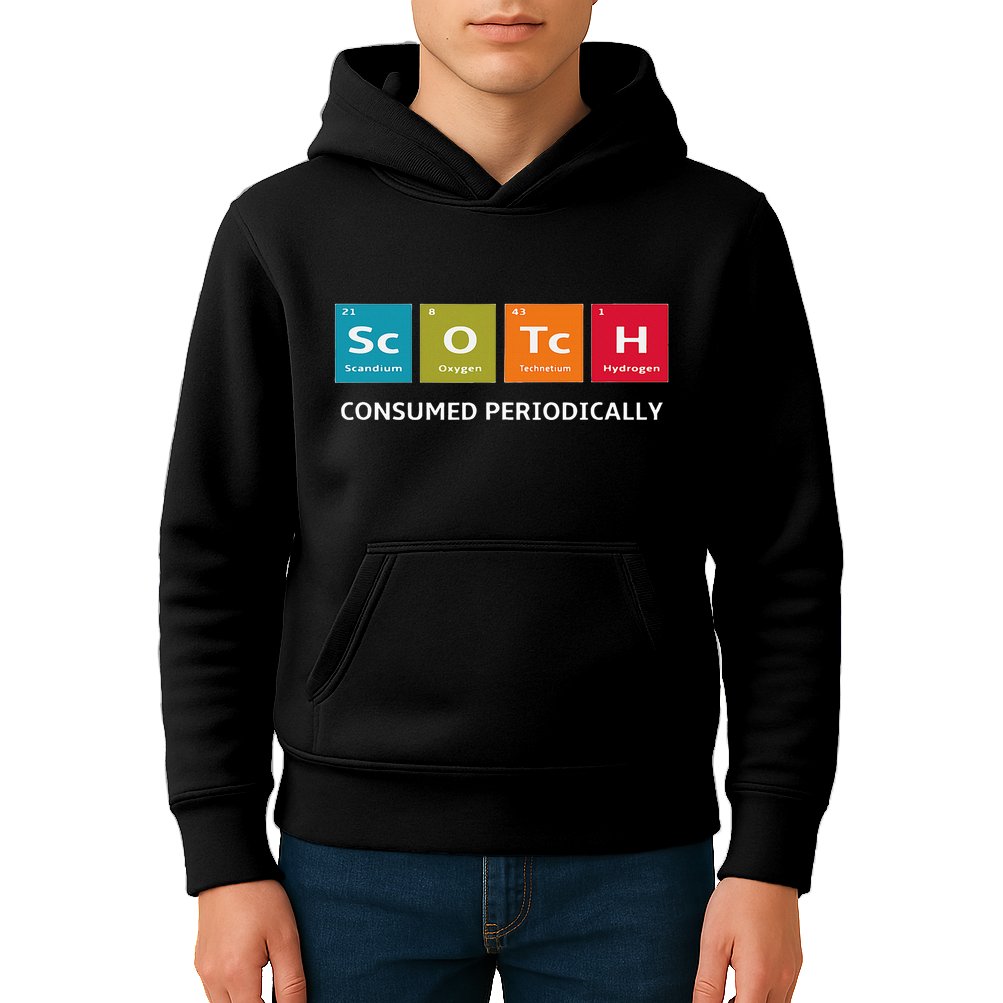 Scotch Whiskey Periodic Table Of Elements Kids Hoodie