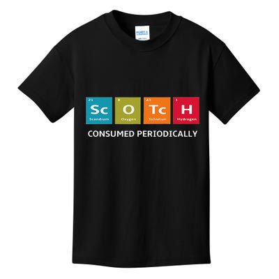 Scotch Whiskey Periodic Table Of Elements Kids T-Shirt