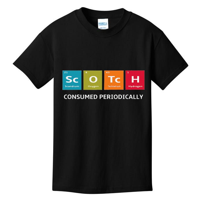 Scotch Whiskey Periodic Table Of Elements Kids T-Shirt