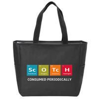 Scotch Whiskey Periodic Table Of Elements Zip Tote Bag