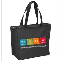 Scotch Whiskey Periodic Table Of Elements Zip Tote Bag