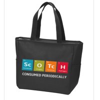 Scotch Whiskey Periodic Table Of Elements Zip Tote Bag