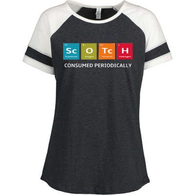 Scotch Whiskey Periodic Table Of Elements Enza Ladies Jersey Colorblock Tee