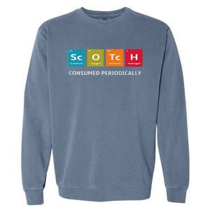 Scotch Whiskey Periodic Table Of Elements Garment-Dyed Sweatshirt