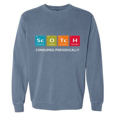 Scotch Whiskey Periodic Table Of Elements Garment-Dyed Sweatshirt