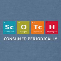 Scotch Whiskey Periodic Table Of Elements Garment-Dyed Sweatshirt
