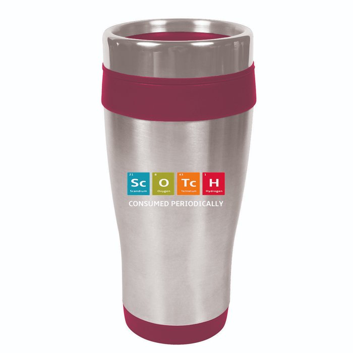 Scotch Whiskey Periodic Table Of Elements 16oz Travel Tumbler