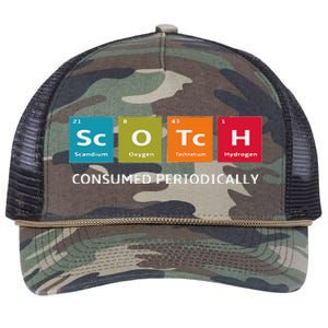 Scotch Whiskey Periodic Table Of Elements Retro Rope Trucker Hat Cap