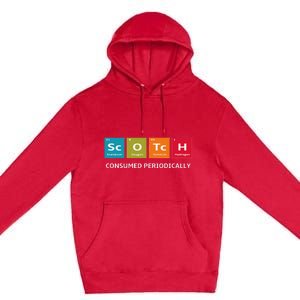 Scotch Whiskey Periodic Table Of Elements Premium Pullover Hoodie