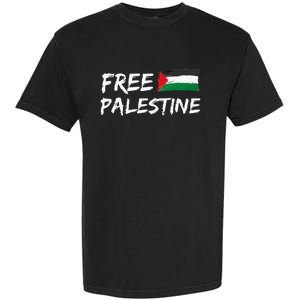 Stand With Palestine Free Palestine Peace Love Flag Garment-Dyed Heavyweight T-Shirt