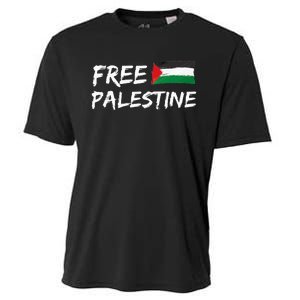 Stand With Palestine Free Palestine Peace Love Flag Cooling Performance Crew T-Shirt