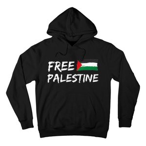 Stand With Palestine Free Palestine Peace Love Flag Hoodie