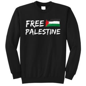 Stand With Palestine Free Palestine Peace Love Flag Sweatshirt