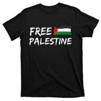 Stand With Palestine Free Palestine Peace Love Flag T-Shirt