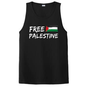 Stand With Palestine Free Palestine Peace Love Flag PosiCharge Competitor Tank