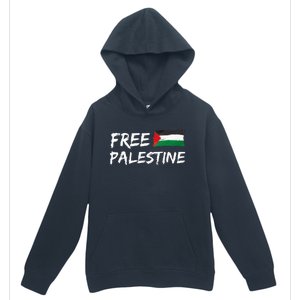 Stand With Palestine Free Palestine Peace Love Flag Urban Pullover Hoodie