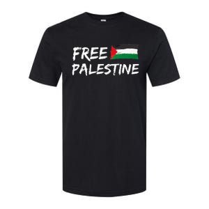 Stand With Palestine Free Palestine Peace Love Flag Softstyle CVC T-Shirt