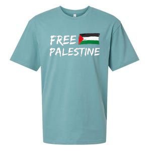 Stand With Palestine Free Palestine Peace Love Flag Sueded Cloud Jersey T-Shirt