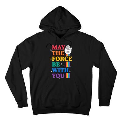 Star Wars Pride May The Force Be With You Rainbow Falcon Tall Hoodie