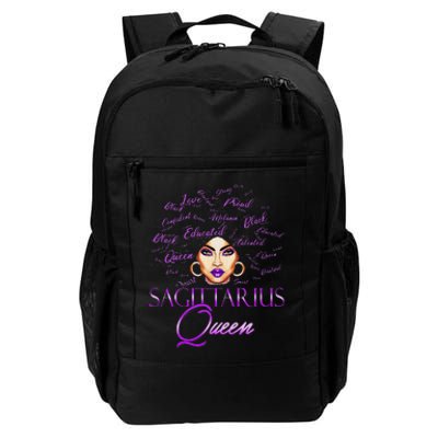 Sagittarius Wo Purple Queen Black Zodiac Birthday Daily Commute Backpack