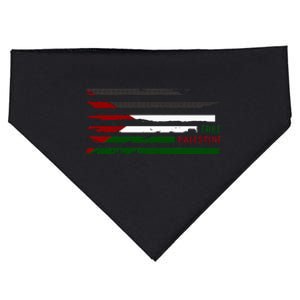 Stand With Palestine Free Palestine Palestine flag USA-Made Doggie Bandana