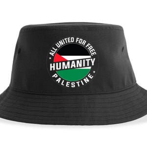 Stand With Palestine Free Palestine Peace Love Flag Sustainable Bucket Hat