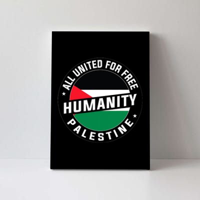 Stand With Palestine Free Palestine Peace Love Flag Canvas