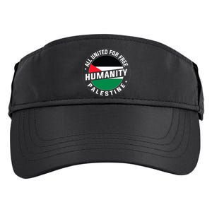 Stand With Palestine Free Palestine Peace Love Flag Adult Drive Performance Visor