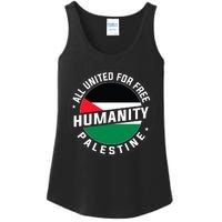 Stand With Palestine Free Palestine Peace Love Flag Ladies Essential Tank