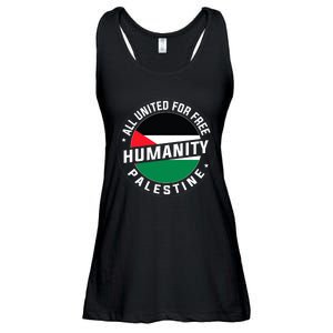 Stand With Palestine Free Palestine Peace Love Flag Ladies Essential Flowy Tank