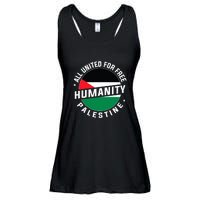 Stand With Palestine Free Palestine Peace Love Flag Ladies Essential Flowy Tank