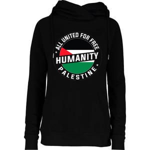 Stand With Palestine Free Palestine Peace Love Flag Womens Funnel Neck Pullover Hood