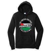 Stand With Palestine Free Palestine Peace Love Flag Women's Pullover Hoodie