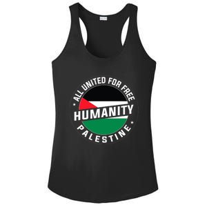 Stand With Palestine Free Palestine Peace Love Flag Ladies PosiCharge Competitor Racerback Tank