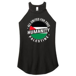 Stand With Palestine Free Palestine Peace Love Flag Women's Perfect Tri Rocker Tank