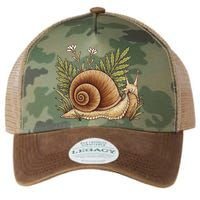 Snail With Plants Legacy Tie Dye Trucker Hat