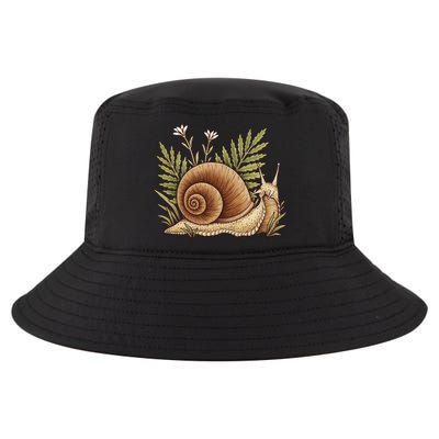 Snail With Plants Cool Comfort Performance Bucket Hat