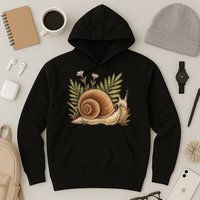 Snail With Plants Hoodie