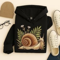 Snail With Plants Hoodie