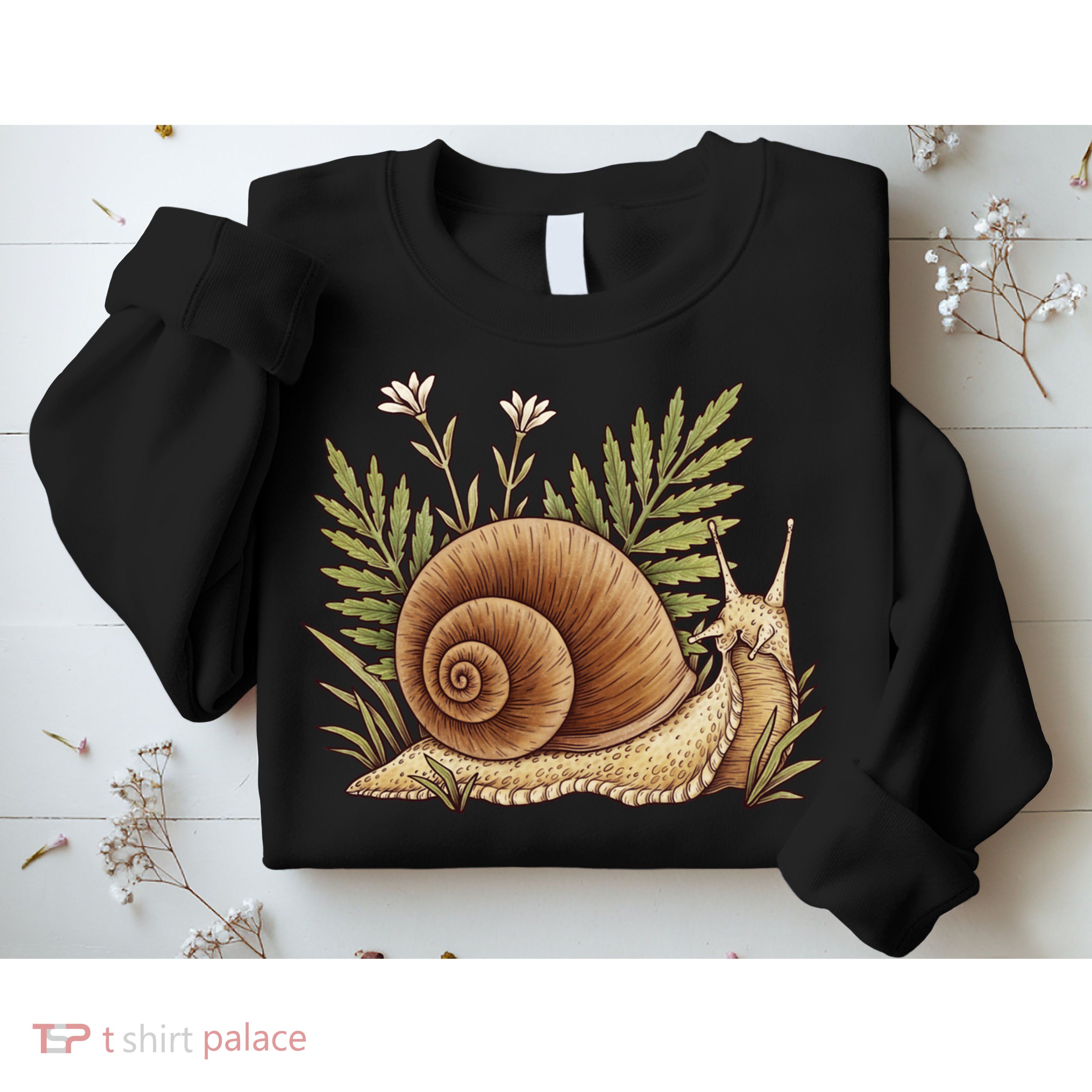 Snail With Plants Sweatshirt