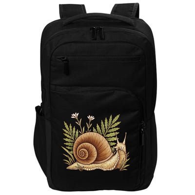 Snail With Plants Impact Tech Backpack