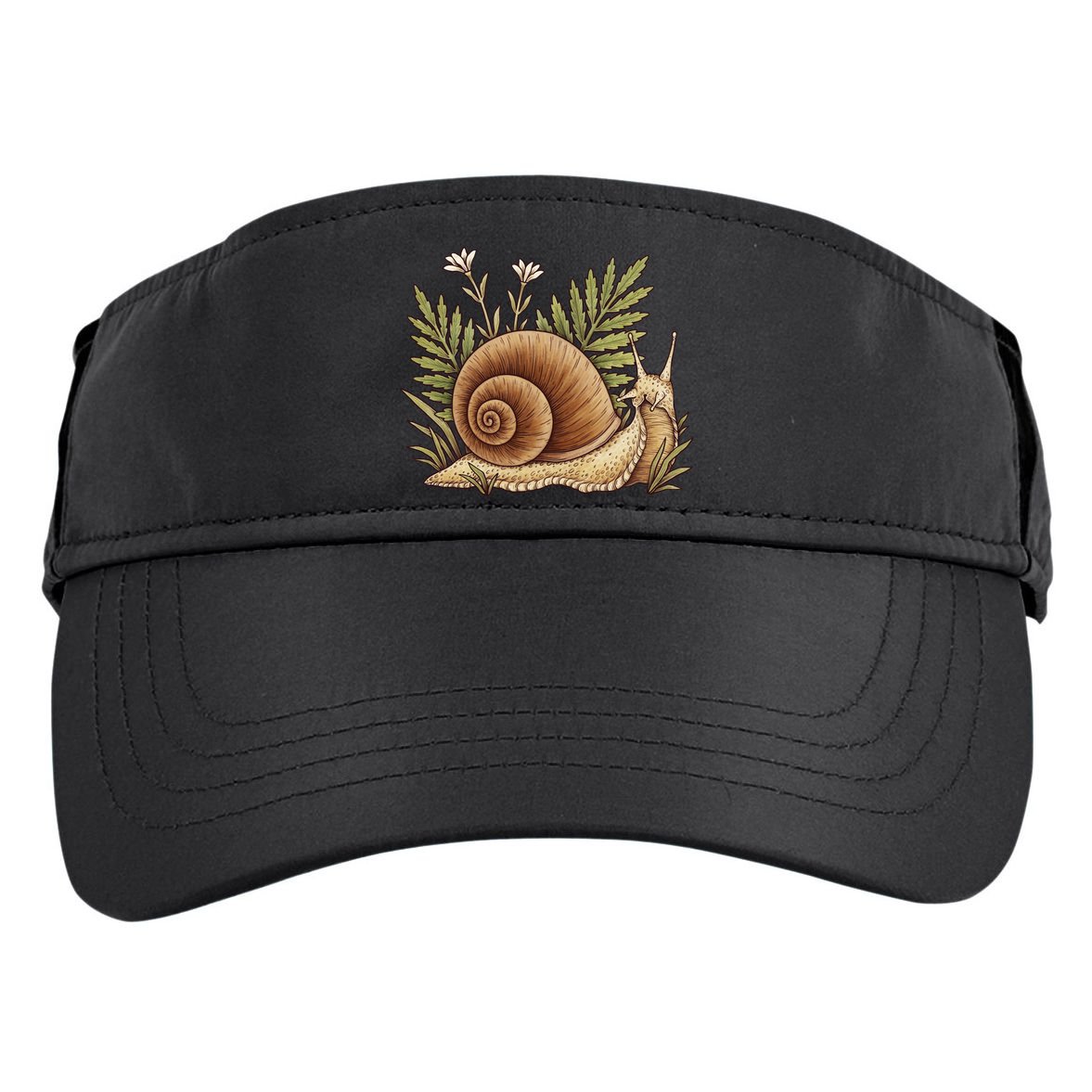 Snail With Plants Adult Drive Performance Visor