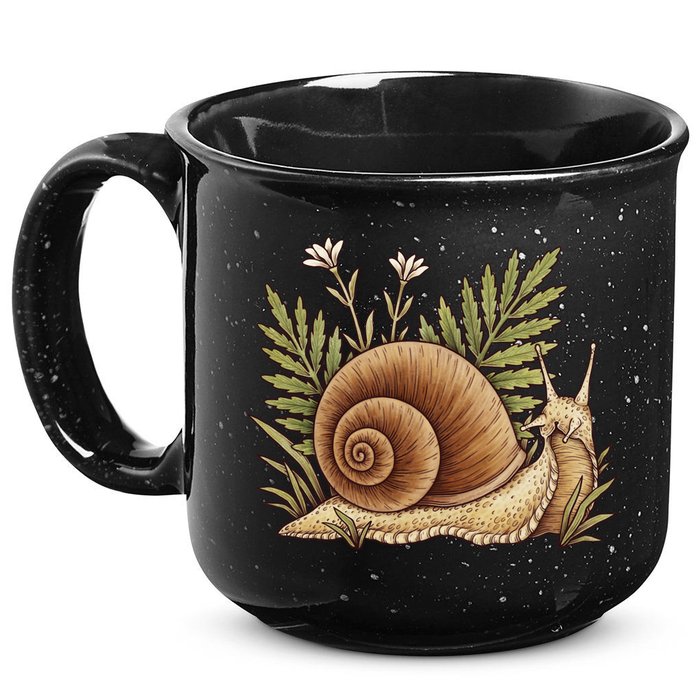 Snail With Plants 15oz Campfire Ceramic Mug
