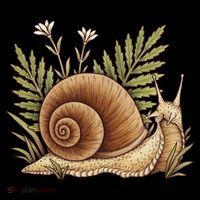 Snail With Plants Cooling Performance Long Sleeve Crew
