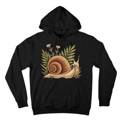 Snail With Plants Tall Hoodie