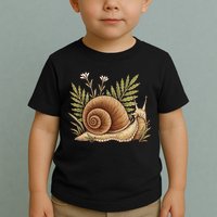 Snail With Plants Toddler T-Shirt