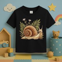 Snail With Plants Toddler T-Shirt