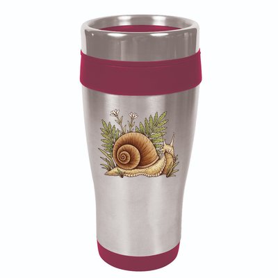 Snail With Plants 16oz Travel Tumbler