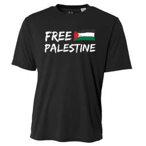 Stand With Palestine Free Palestine Cooling Performance Crew T-Shirt